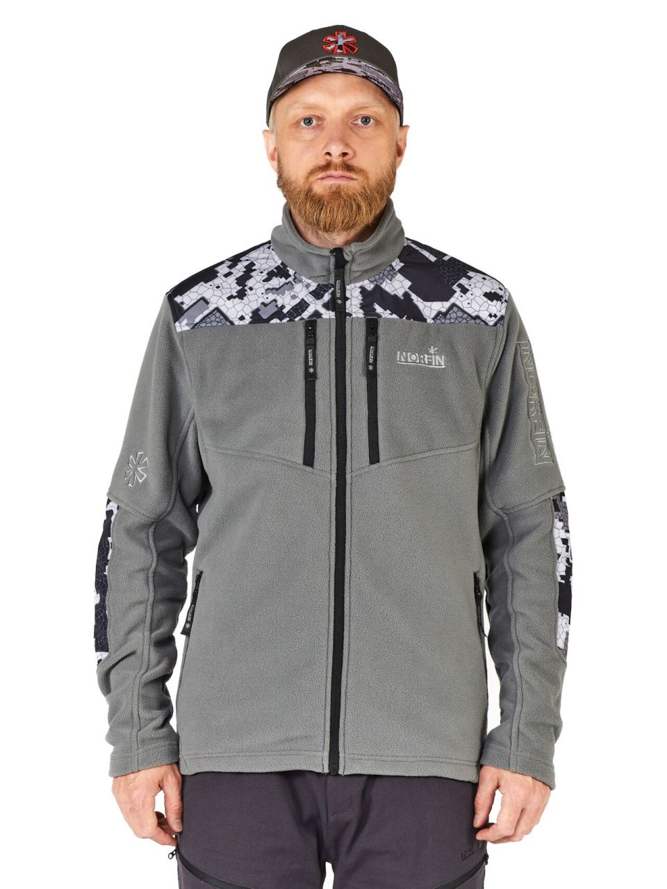 Джемпер флис. Norfin GLACIER CAMO 06 р.XXXL